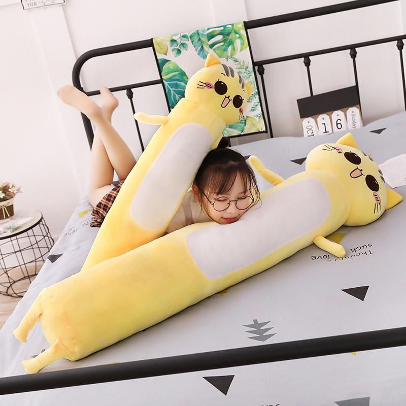 90-165cm-Large-Size-Toys-Cute-Yellow-Cat-Pllow-Soft-Cushion-Stuffed-Animals-Cat-Plush-Toys_c64af64a-dc3a-47b2-a1fa-fca8592bf375 YELLOW / 140cm Official Anime Plush Merch