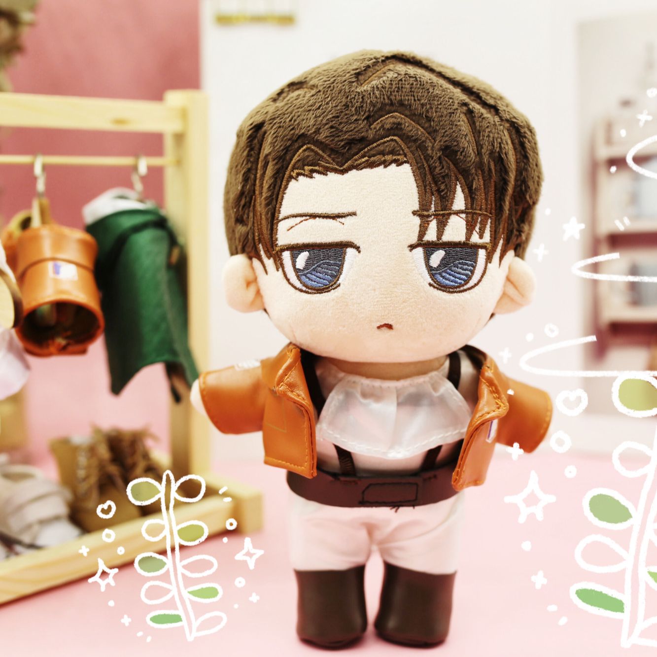 Anime-Attack-On-Titan-Levi-Plush-9-23cm-Uoozii-Ackerman-Doll-Clothes-Changeable-Plushie-Figure-Anime Anime Attack On Titan Levi Plush 9 23cm Uoozii Ackerman Doll Clothes Changeable Plushie Figure Anime - Anime Plushies