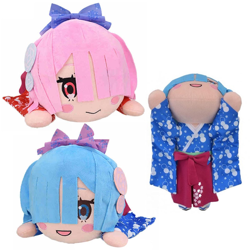 Anime-Re-Life-in-A-Different-World-From-Zero-Rem-Ram-Japanese-Kimono-Lying-Down-Big Anime Re Life in A Different World From Zero Rem Ram Japanese Kimono Lying Down Big - Anime Plushies