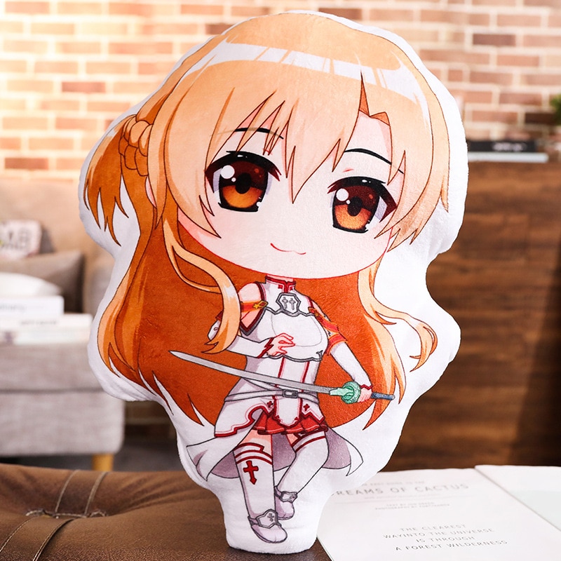 Sword-Art-Online-Anime-Plush-Pillow-TYuuki-Asuna-Kirito-Kirigaya-Kazuto-45cm-Dakimakura-Decorative-for-Living Sword Art Online Anime Plush Pillow TYuuki Asuna Kirito Kirigaya Kazuto 45cm Dakimakura Decorative for Living - Anime Plushies