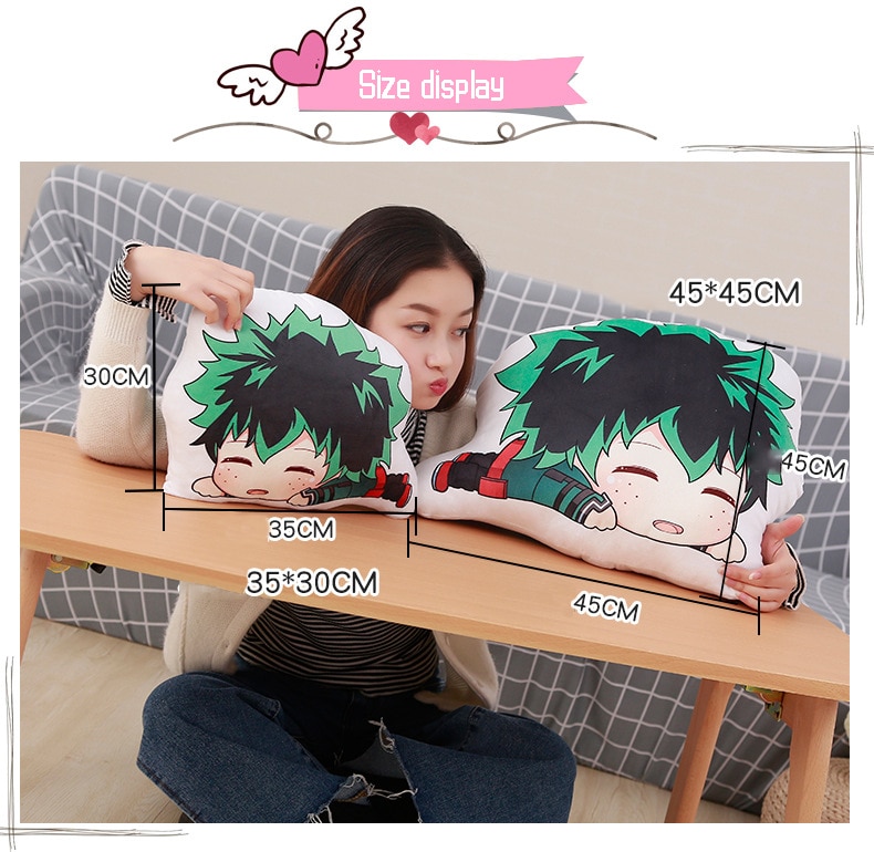My Hero Academia Manga Anime Plushie Cushion Pillow Midoriya Izuku Bakugou Katsuki Todoroki Shouto Stuffed Plush Toy Doll Decor My Hero Academia Manga Anime Plushie Cushion Pillow Midoriya Izuku Bakugou Katsuki Todoroki Shouto Stuffed Plush Toy Doll Decor