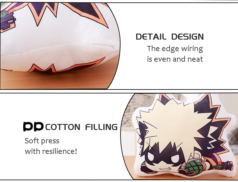 My Hero Academia Manga Anime Plushie Cushion Pillow Midoriya Izuku Bakugou Katsuki Todoroki Shouto Stuffed Plush Toy Doll Decor My Hero Academia Manga Anime Plushie Cushion Pillow Midoriya Izuku Bakugou Katsuki Todoroki Shouto Stuffed Plush Toy Doll Decor